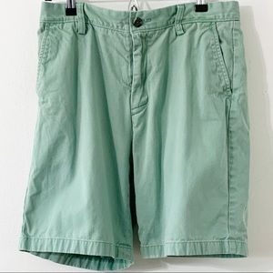 Nautica Cotton Twill Flat Front Classic Fit Perfect Shorts Belt Loops Pocket 30W